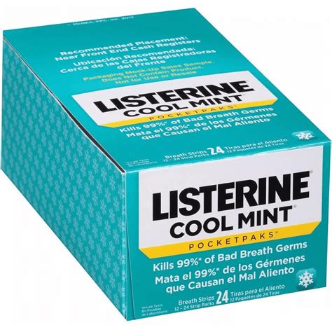 stripsha|Listerine Cool Mint PocketPaks Portable Breath Stripsha.